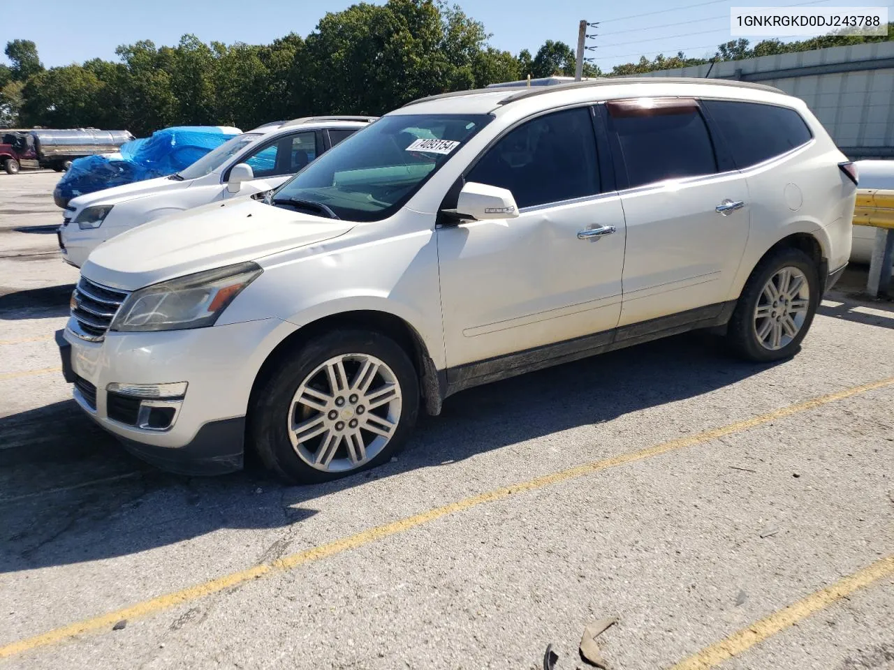 2013 Chevrolet Traverse Lt VIN: 1GNKRGKD0DJ243788 Lot: 74093154