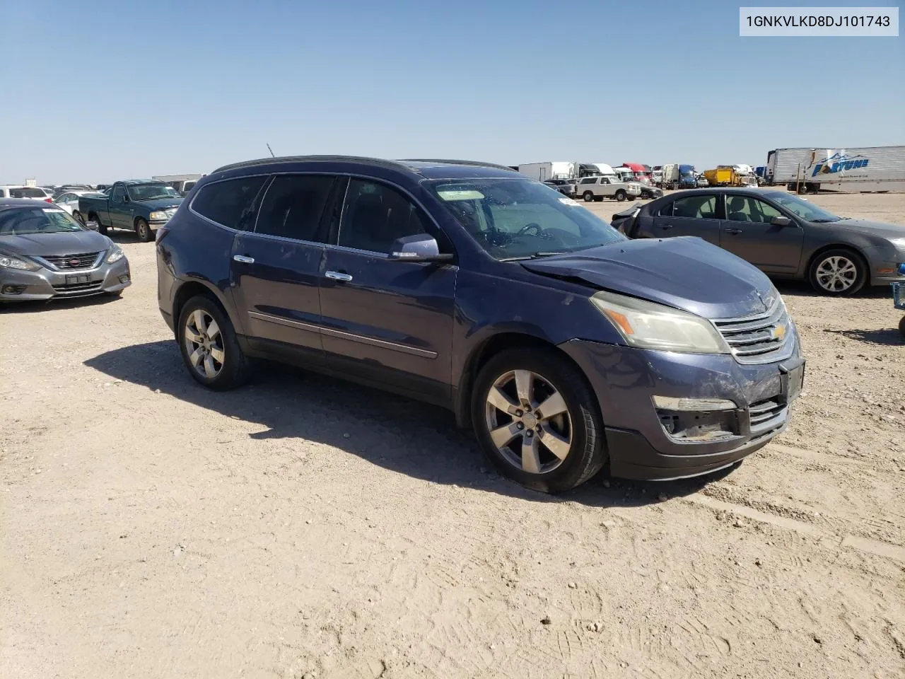 2013 Chevrolet Traverse Ltz VIN: 1GNKVLKD8DJ101743 Lot: 74504364