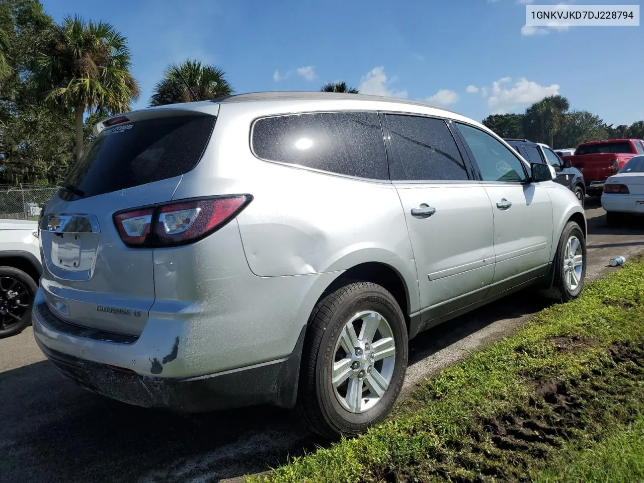 2013 Chevrolet Traverse Lt VIN: 1GNKVJKD7DJ228794 Lot: 74996384