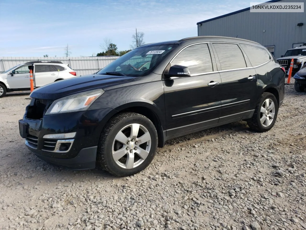 2013 Chevrolet Traverse Ltz VIN: 1GNKVLKDXDJ235234 Lot: 75113934