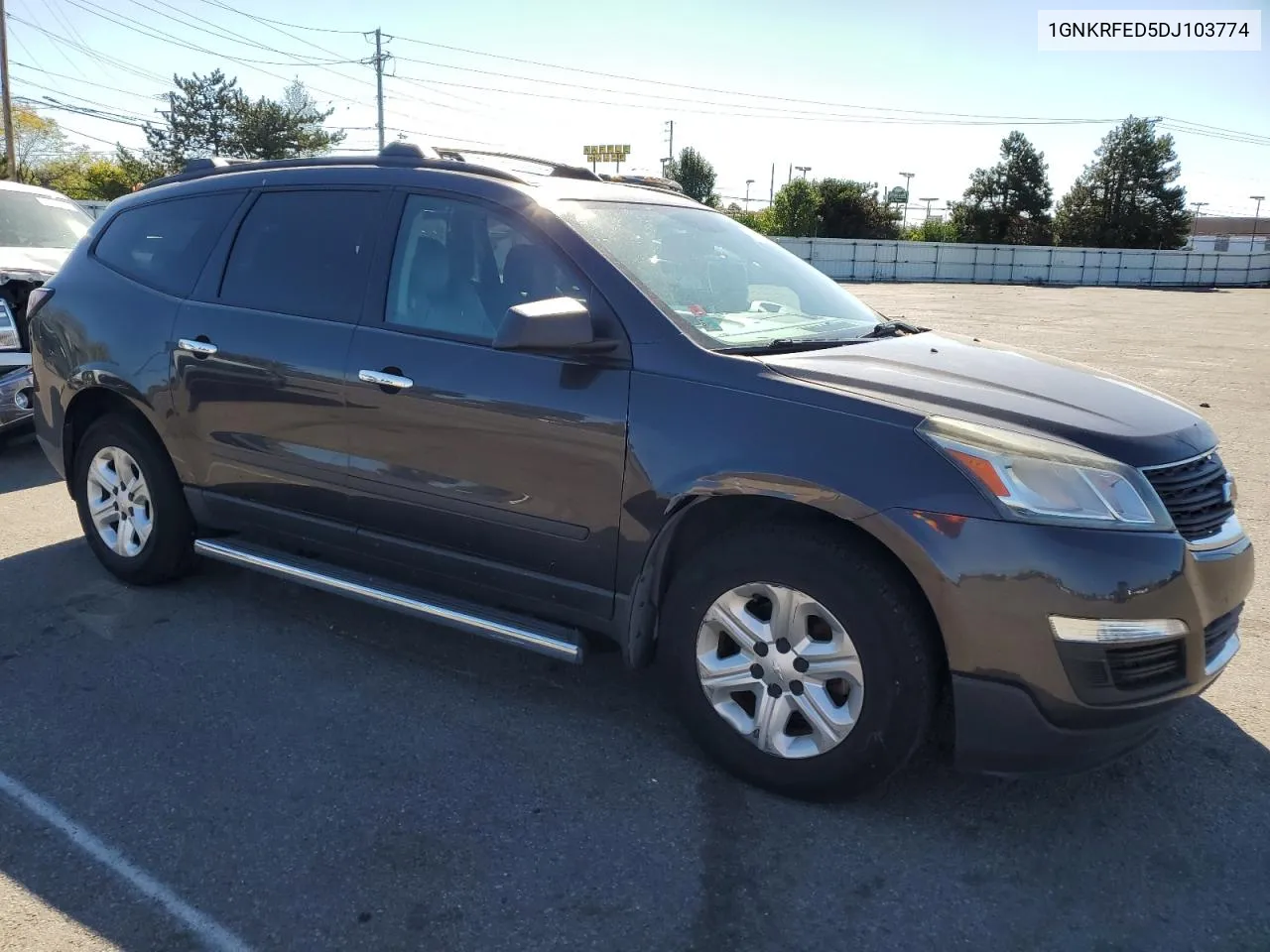 2013 Chevrolet Traverse Ls VIN: 1GNKRFED5DJ103774 Lot: 75137074