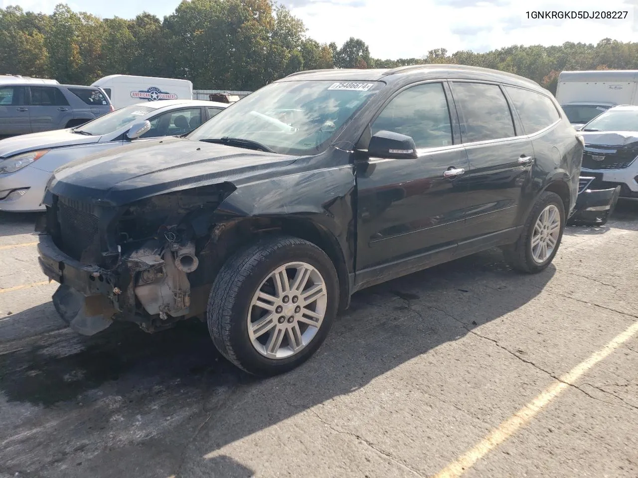 2013 Chevrolet Traverse Lt VIN: 1GNKRGKD5DJ208227 Lot: 75486674