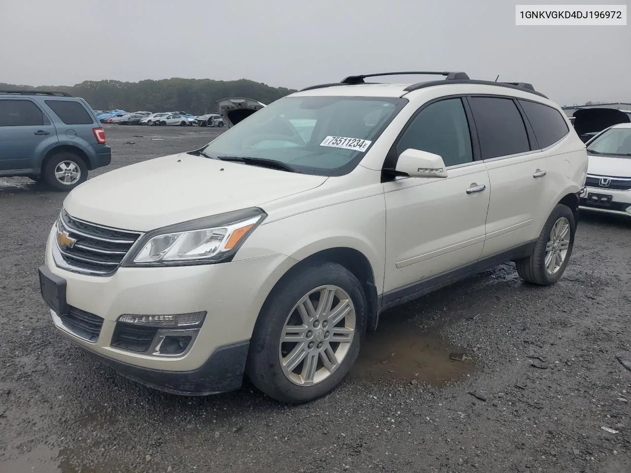 2013 Chevrolet Traverse Lt VIN: 1GNKVGKD4DJ196972 Lot: 75511234