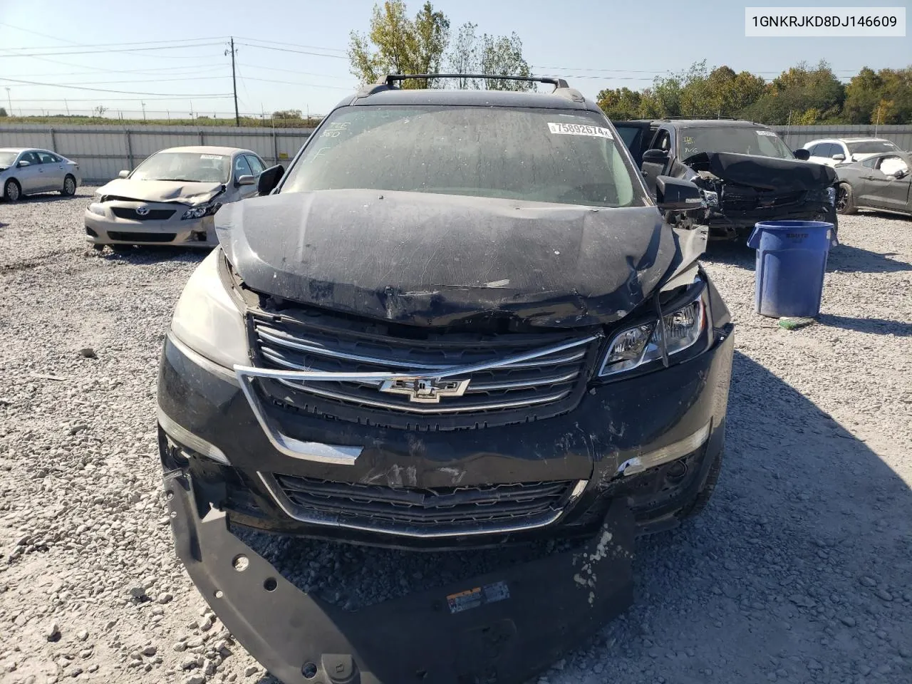 2013 Chevrolet Traverse Lt VIN: 1GNKRJKD8DJ146609 Lot: 75892674