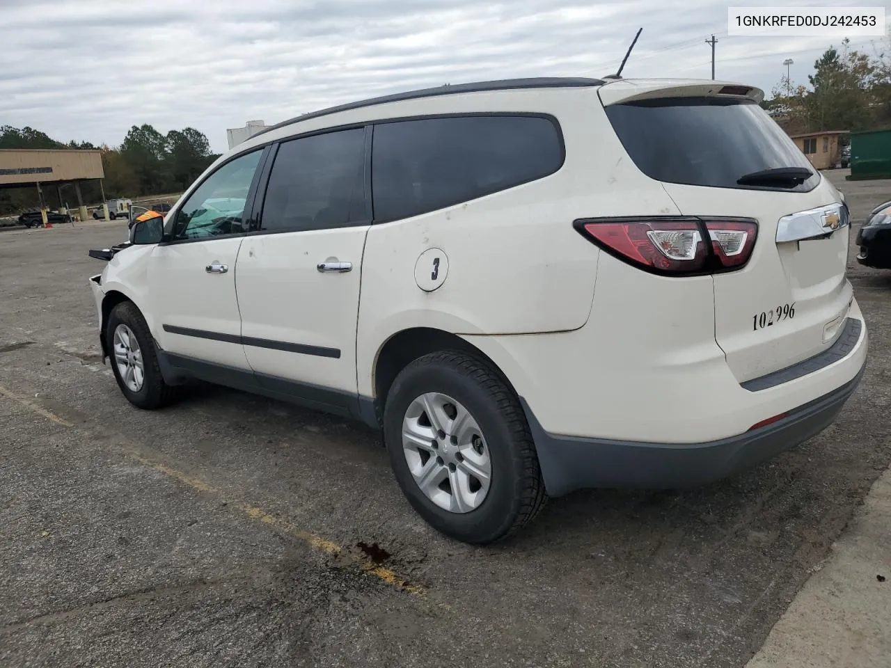 2013 Chevrolet Traverse Ls VIN: 1GNKRFED0DJ242453 Lot: 76737363