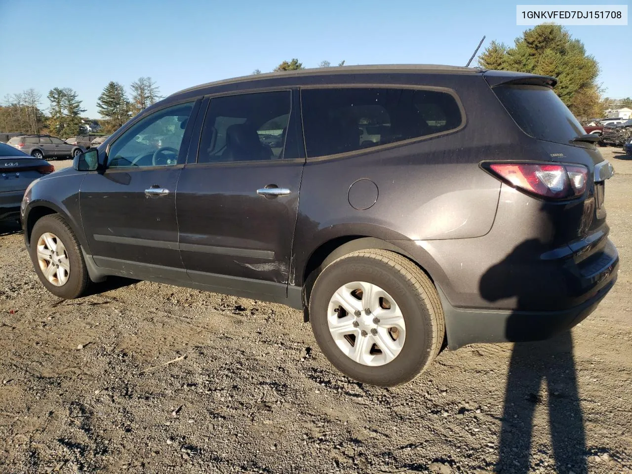 2013 Chevrolet Traverse Ls VIN: 1GNKVFED7DJ151708 Lot: 77491274