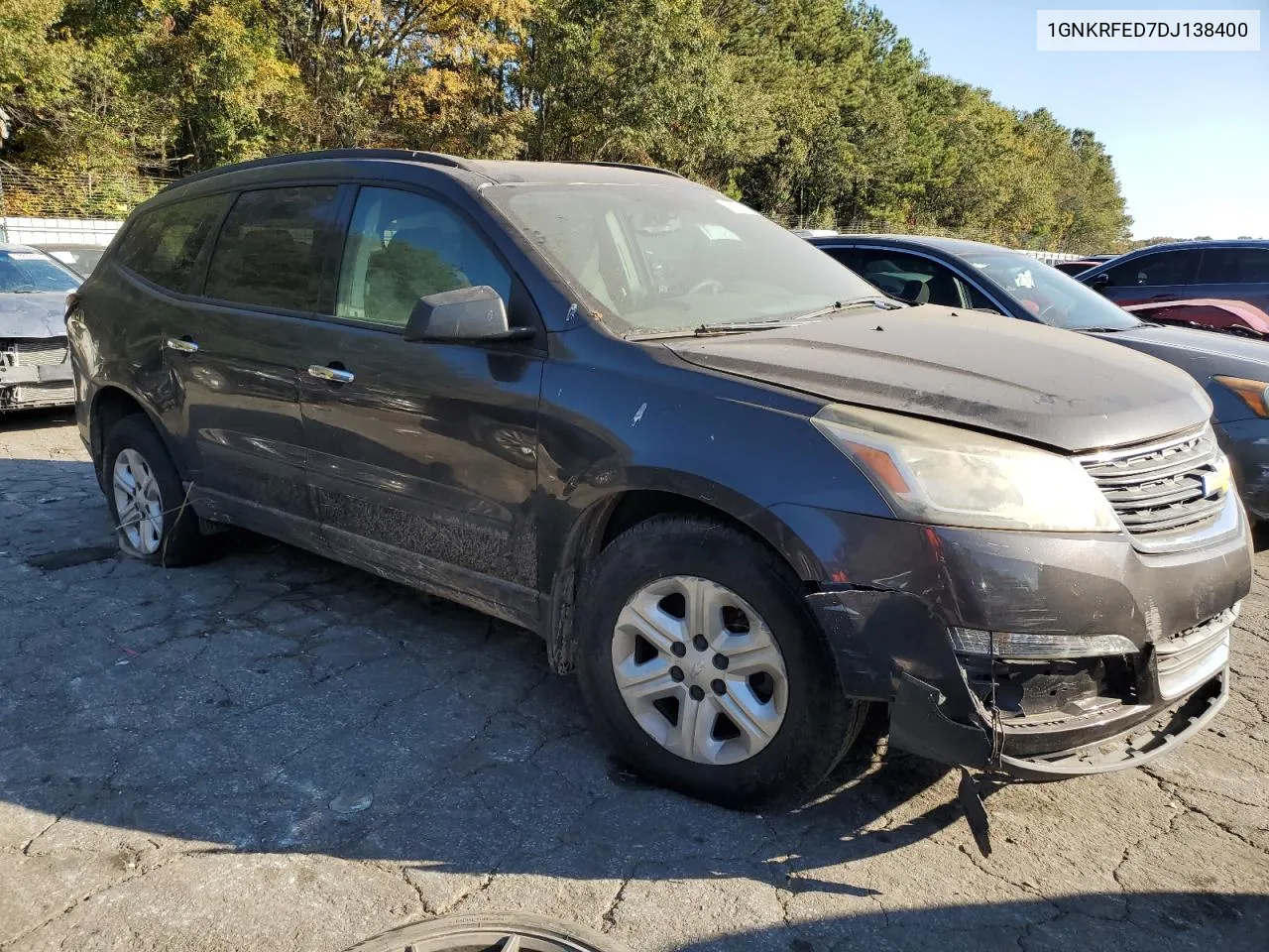 2013 Chevrolet Traverse Ls VIN: 1GNKRFED7DJ138400 Lot: 78361934