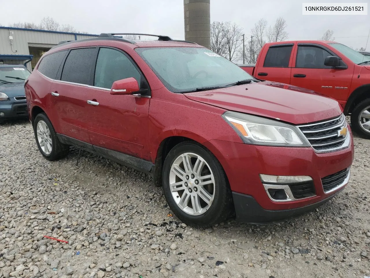 2013 Chevrolet Traverse Lt VIN: 1GNKRGKD6DJ261521 Lot: 78534064