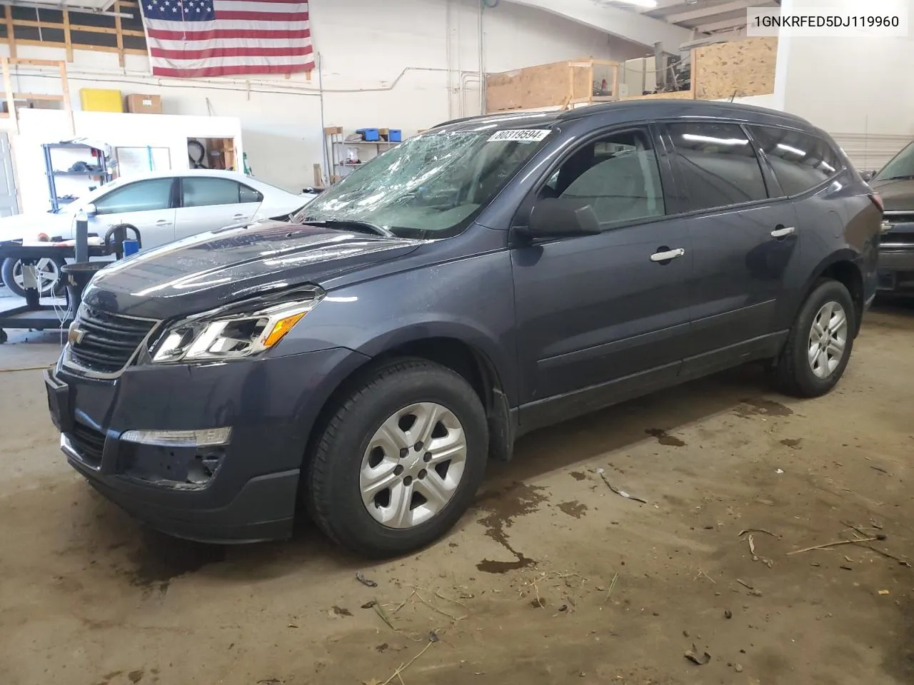 2013 Chevrolet Traverse Ls VIN: 1GNKRFED5DJ119960 Lot: 80319594