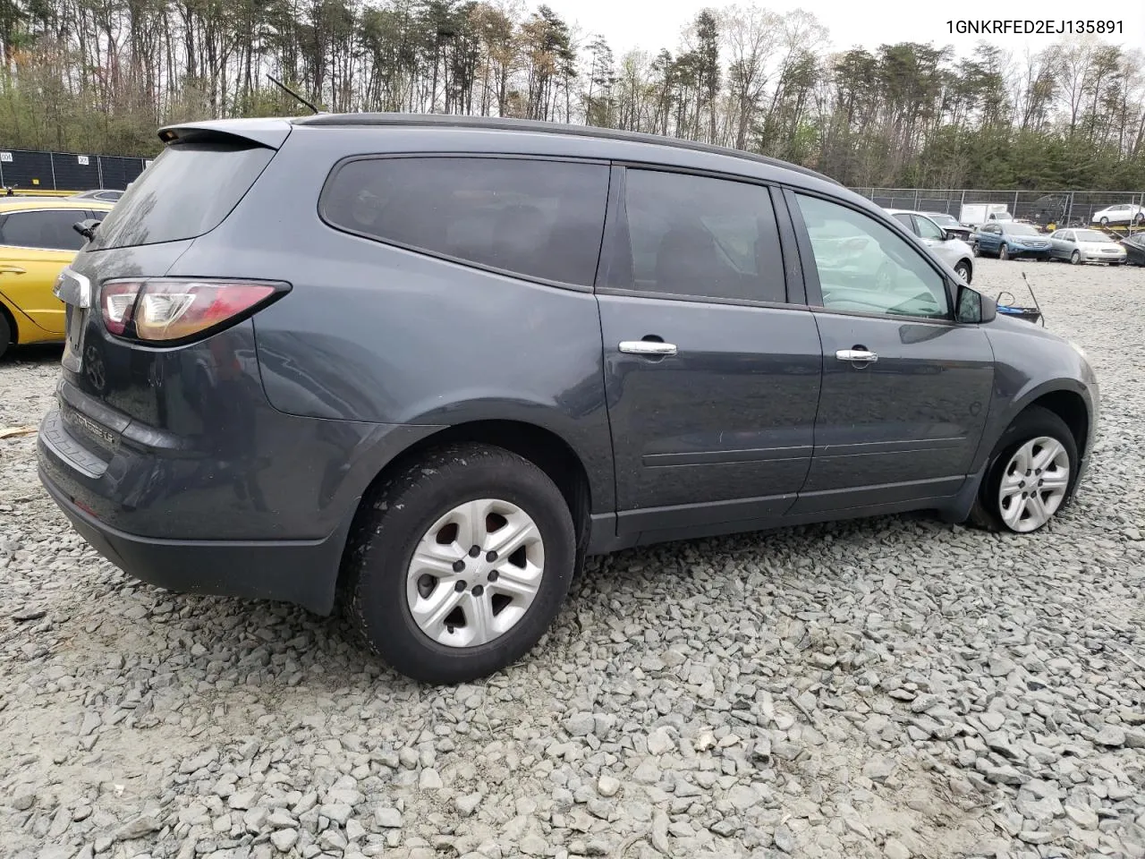 2014 Chevrolet Traverse Ls VIN: 1GNKRFED2EJ135891 Lot: 50568684