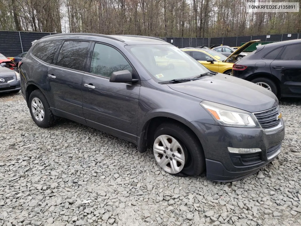 2014 Chevrolet Traverse Ls VIN: 1GNKRFED2EJ135891 Lot: 50568684