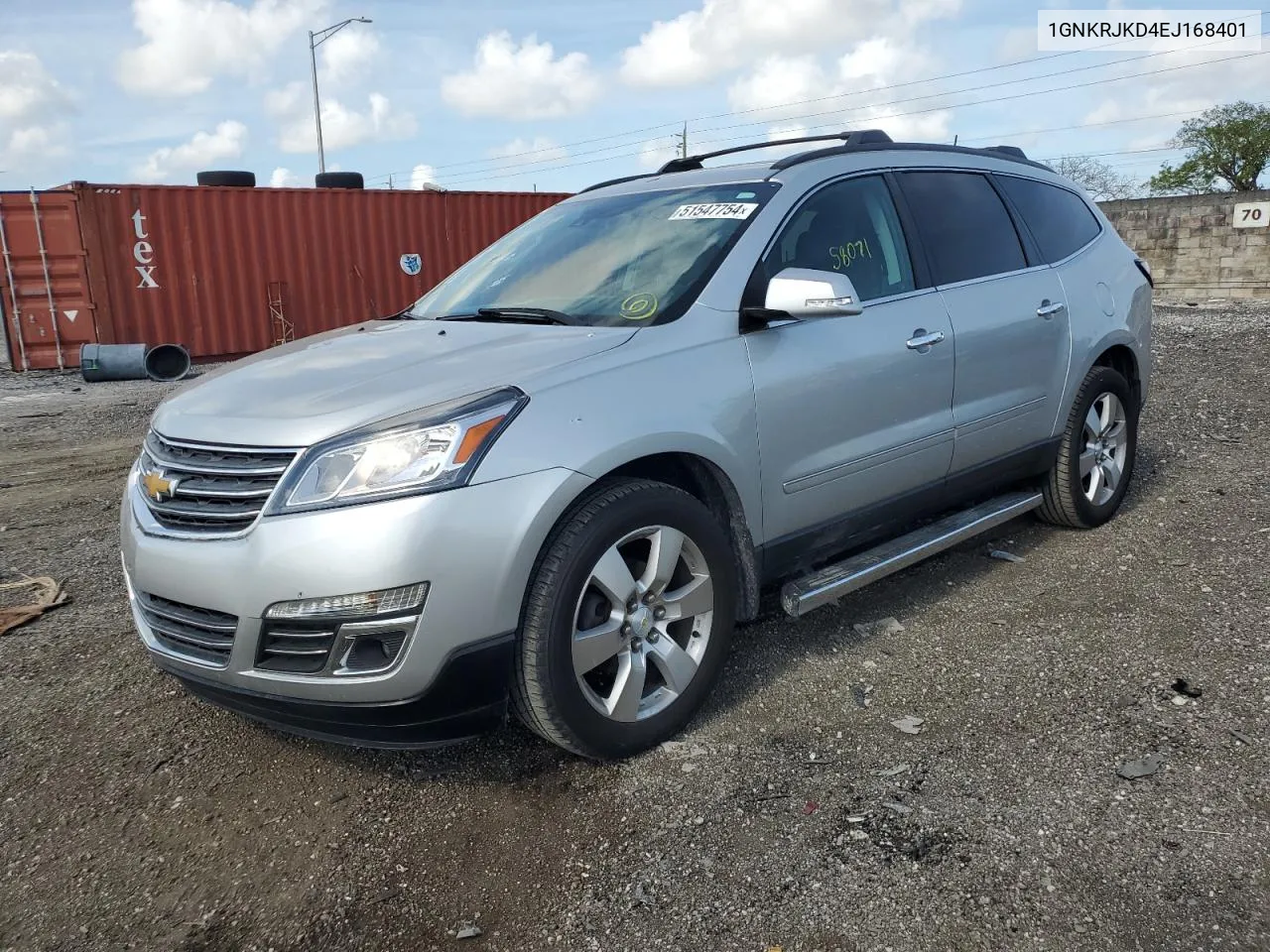 2014 Chevrolet Traverse Ltz VIN: 1GNKRJKD4EJ168401 Lot: 51547754