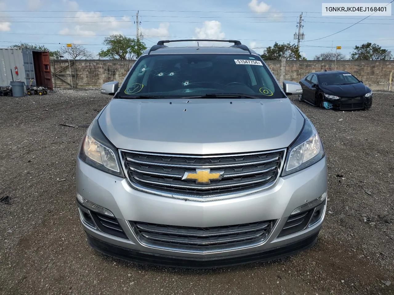 2014 Chevrolet Traverse Ltz VIN: 1GNKRJKD4EJ168401 Lot: 51547754