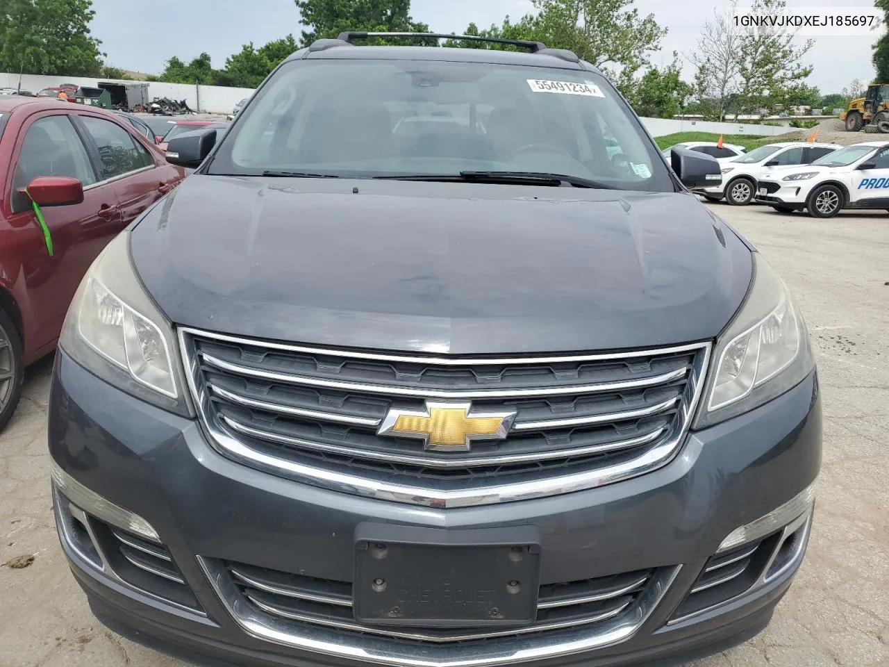 2014 Chevrolet Traverse Ltz VIN: 1GNKVJKDXEJ185697 Lot: 55491234