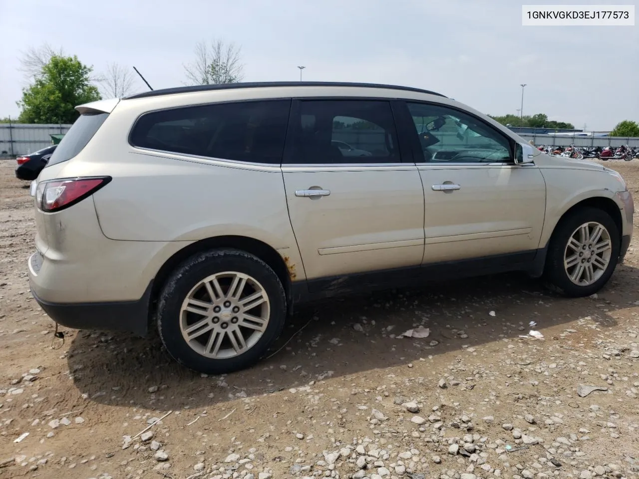 2014 Chevrolet Traverse Lt VIN: 1GNKVGKD3EJ177573 Lot: 57411934