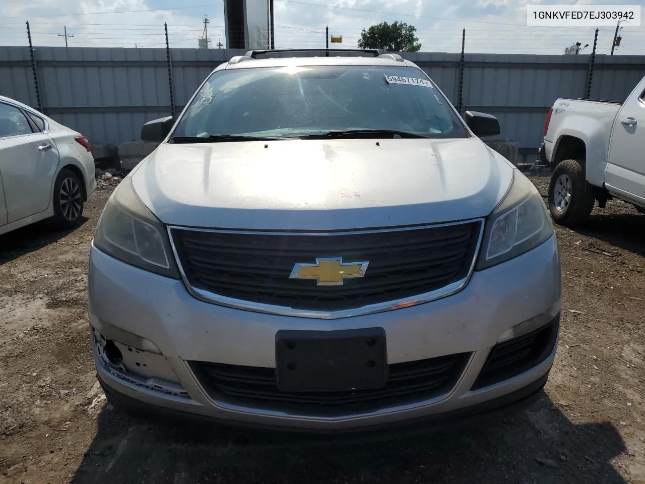 1GNKVFED7EJ303942 2014 Chevrolet Traverse Ls