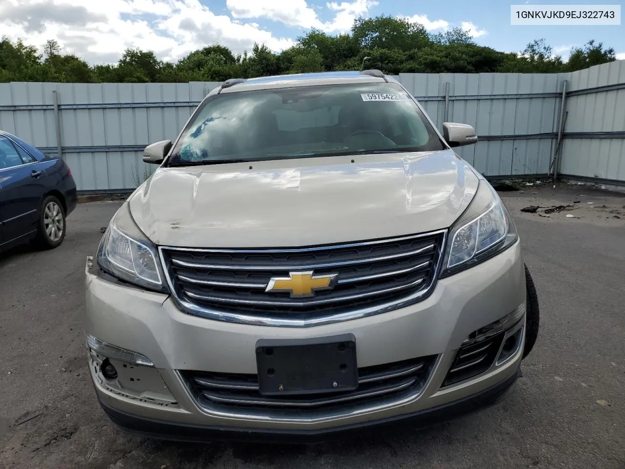 1GNKVJKD9EJ322743 2014 Chevrolet Traverse Ltz