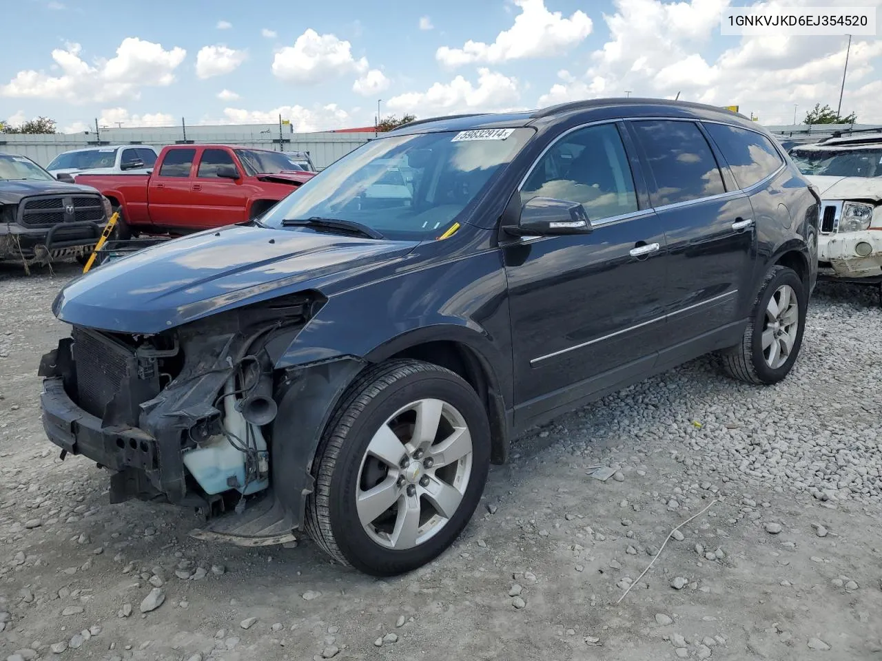 2014 Chevrolet Traverse Ltz VIN: 1GNKVJKD6EJ354520 Lot: 59832914