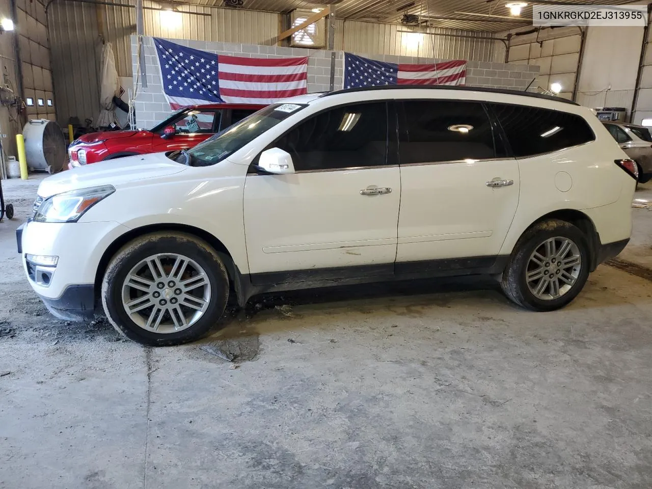 2014 Chevrolet Traverse Lt VIN: 1GNKRGKD2EJ313955 Lot: 61912144