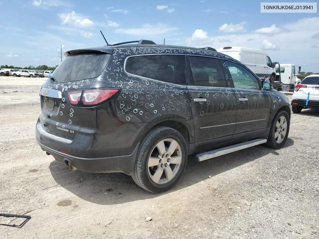 2014 Chevrolet Traverse Ltz VIN: 1GNKRJKD6EJ313941 Lot: 63554084