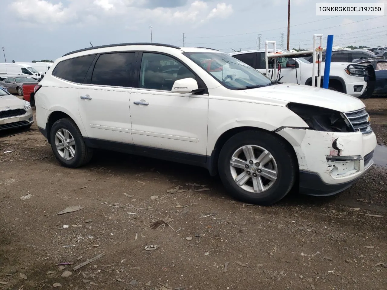 1GNKRGKD0EJ197350 2014 Chevrolet Traverse Lt