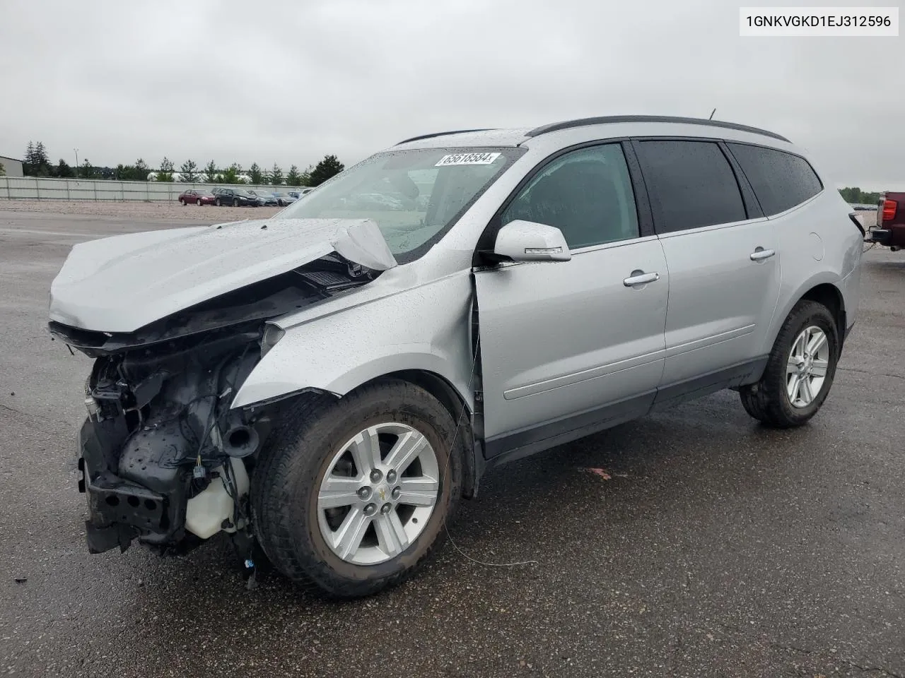 1GNKVGKD1EJ312596 2014 Chevrolet Traverse Lt