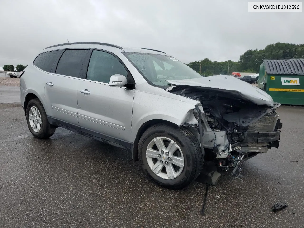 1GNKVGKD1EJ312596 2014 Chevrolet Traverse Lt