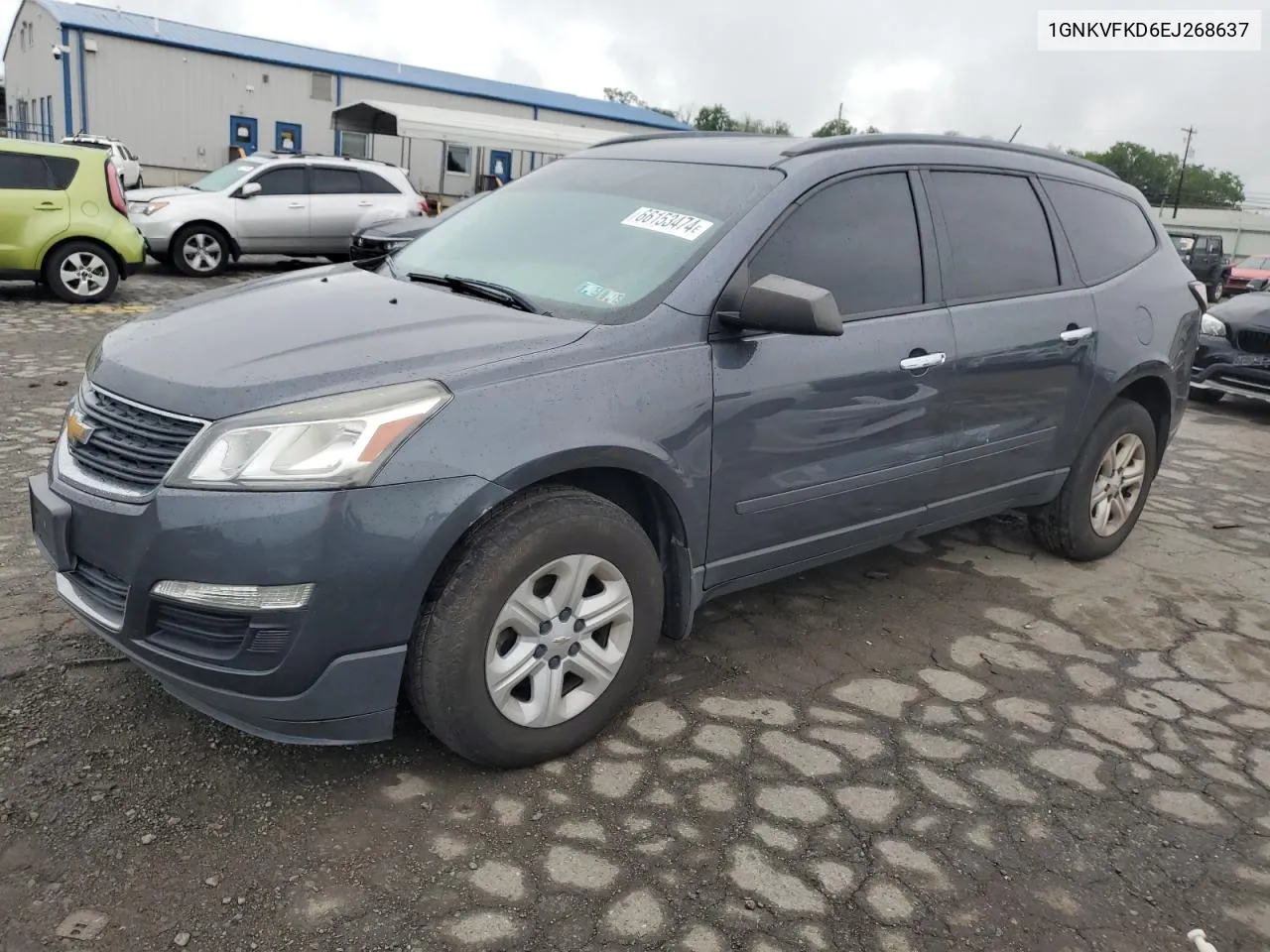 1GNKVFKD6EJ268637 2014 Chevrolet Traverse Ls