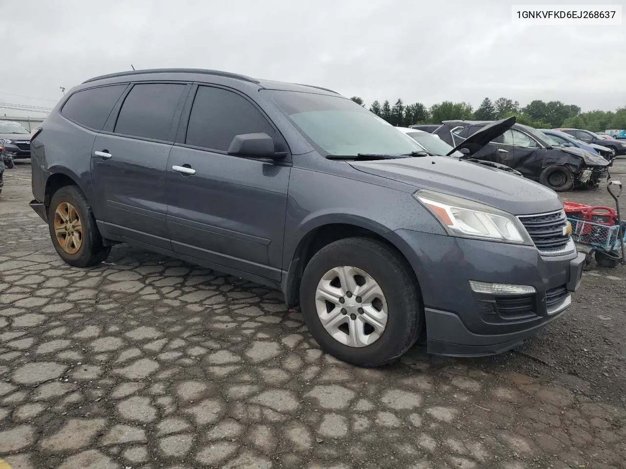 2014 Chevrolet Traverse Ls VIN: 1GNKVFKD6EJ268637 Lot: 66153474