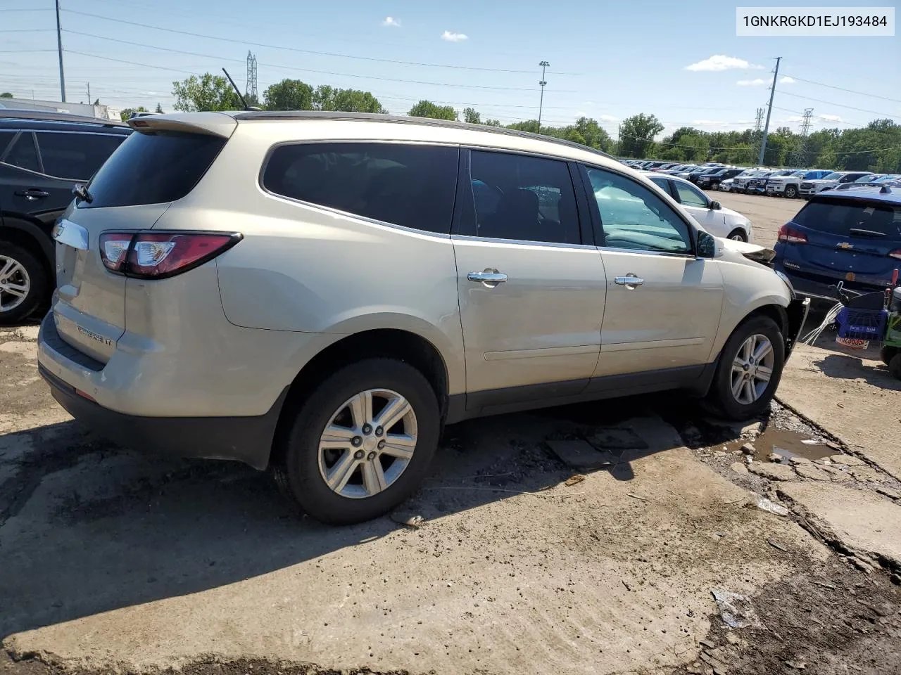 2014 Chevrolet Traverse Lt VIN: 1GNKRGKD1EJ193484 Lot: 66226884