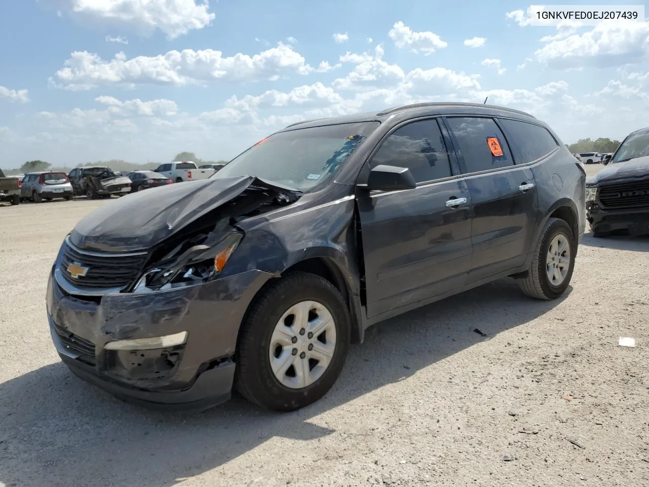 2014 Chevrolet Traverse Ls VIN: 1GNKVFED0EJ207439 Lot: 66741634