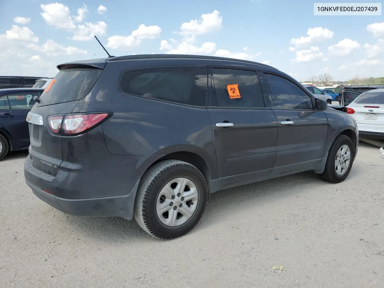 2014 Chevrolet Traverse Ls VIN: 1GNKVFED0EJ207439 Lot: 66741634