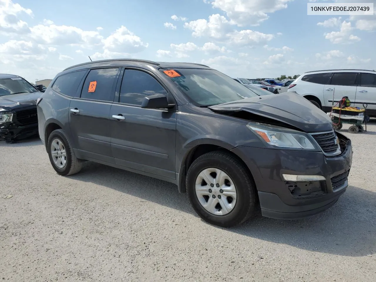 2014 Chevrolet Traverse Ls VIN: 1GNKVFED0EJ207439 Lot: 66741634