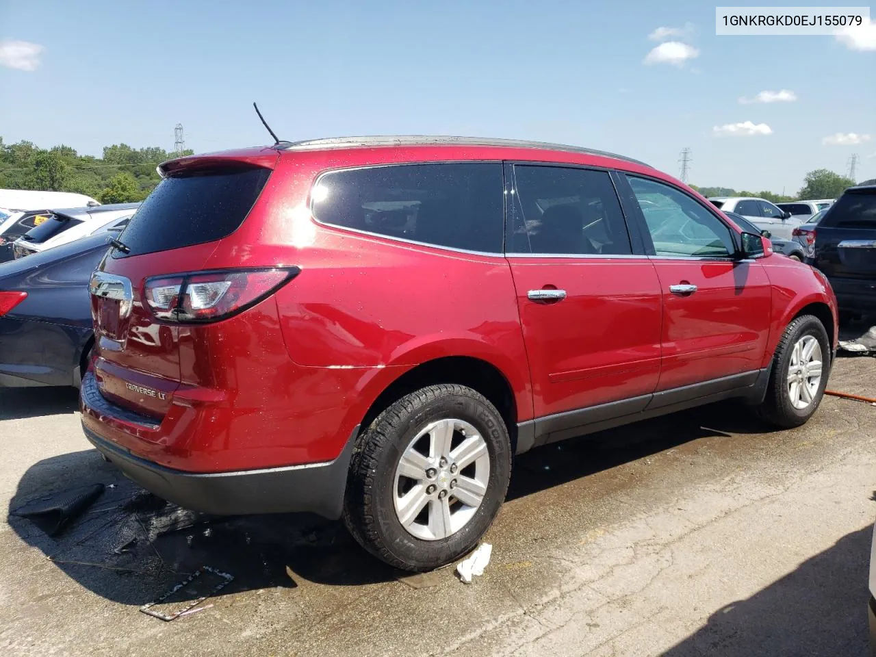 2014 Chevrolet Traverse Lt VIN: 1GNKRGKD0EJ155079 Lot: 67575874