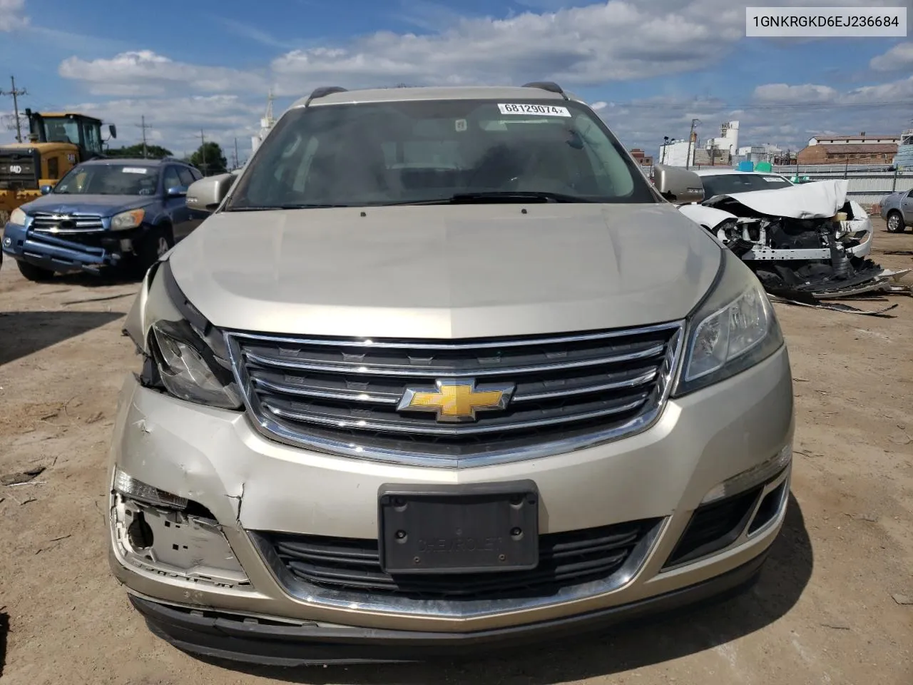 2014 Chevrolet Traverse Lt VIN: 1GNKRGKD6EJ236684 Lot: 68129074