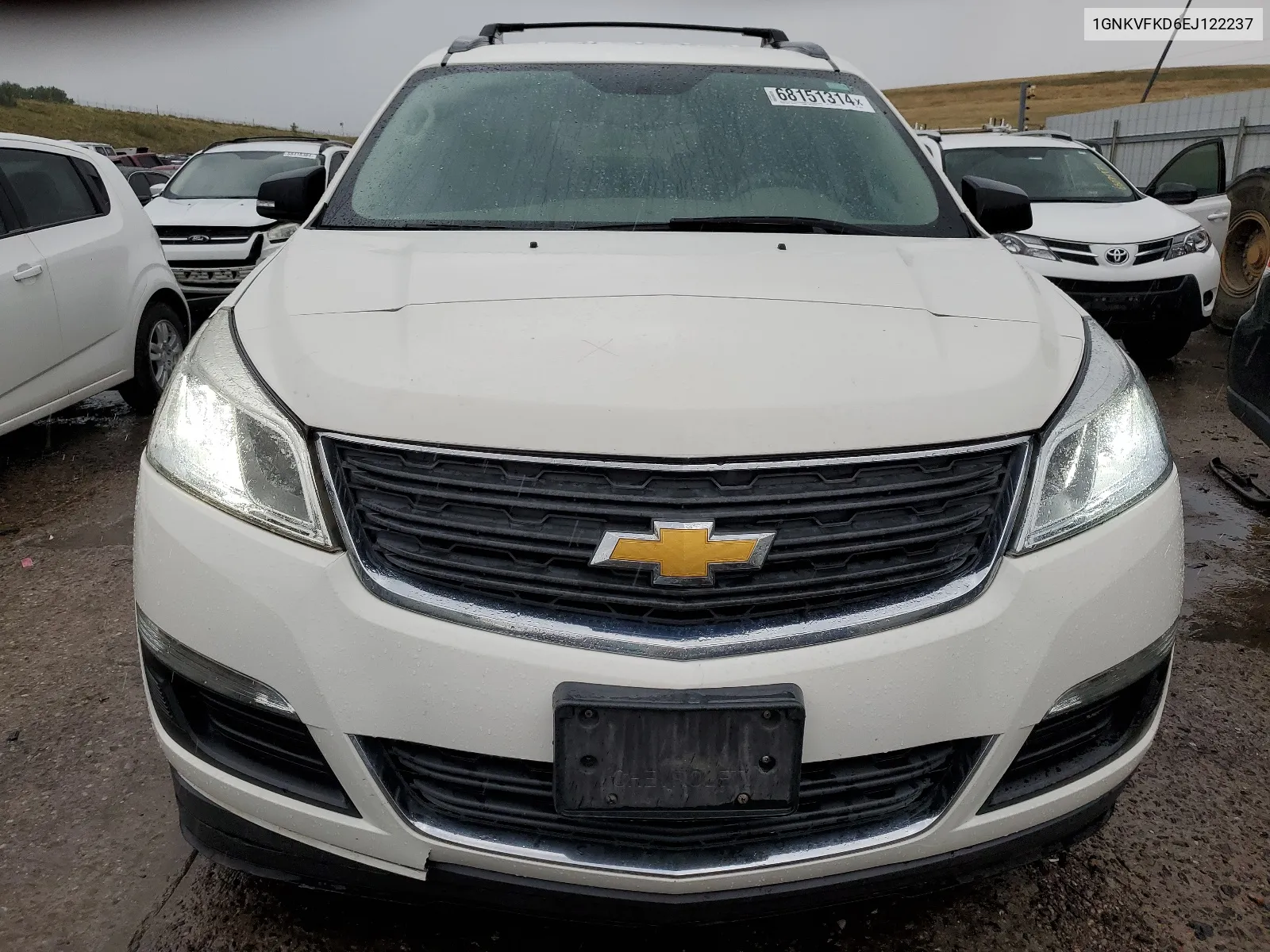 1GNKVFKD6EJ122237 2014 Chevrolet Traverse Ls