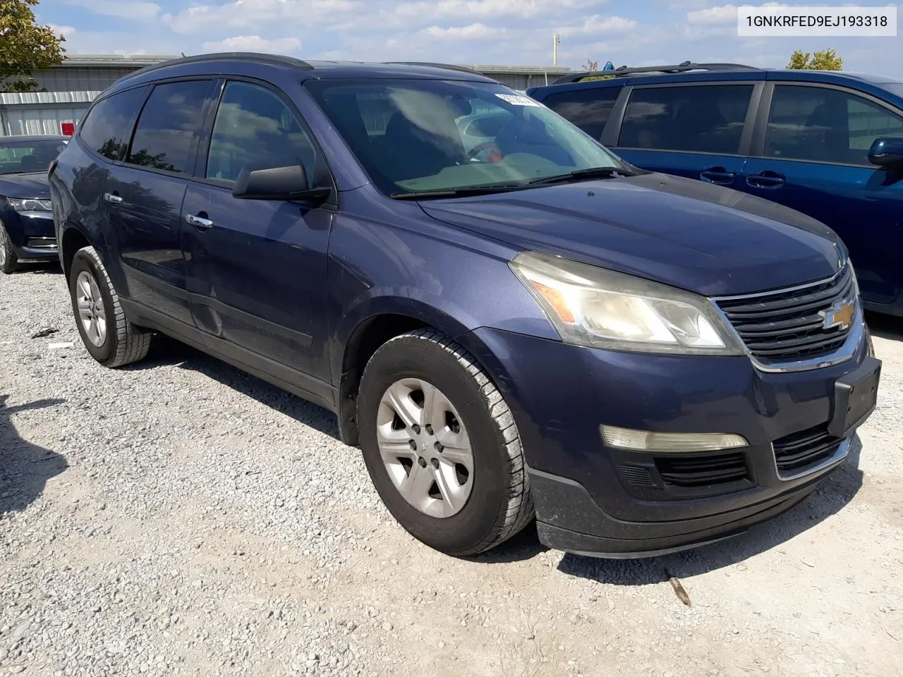 2014 Chevrolet Traverse Ls VIN: 1GNKRFED9EJ193318 Lot: 68708314