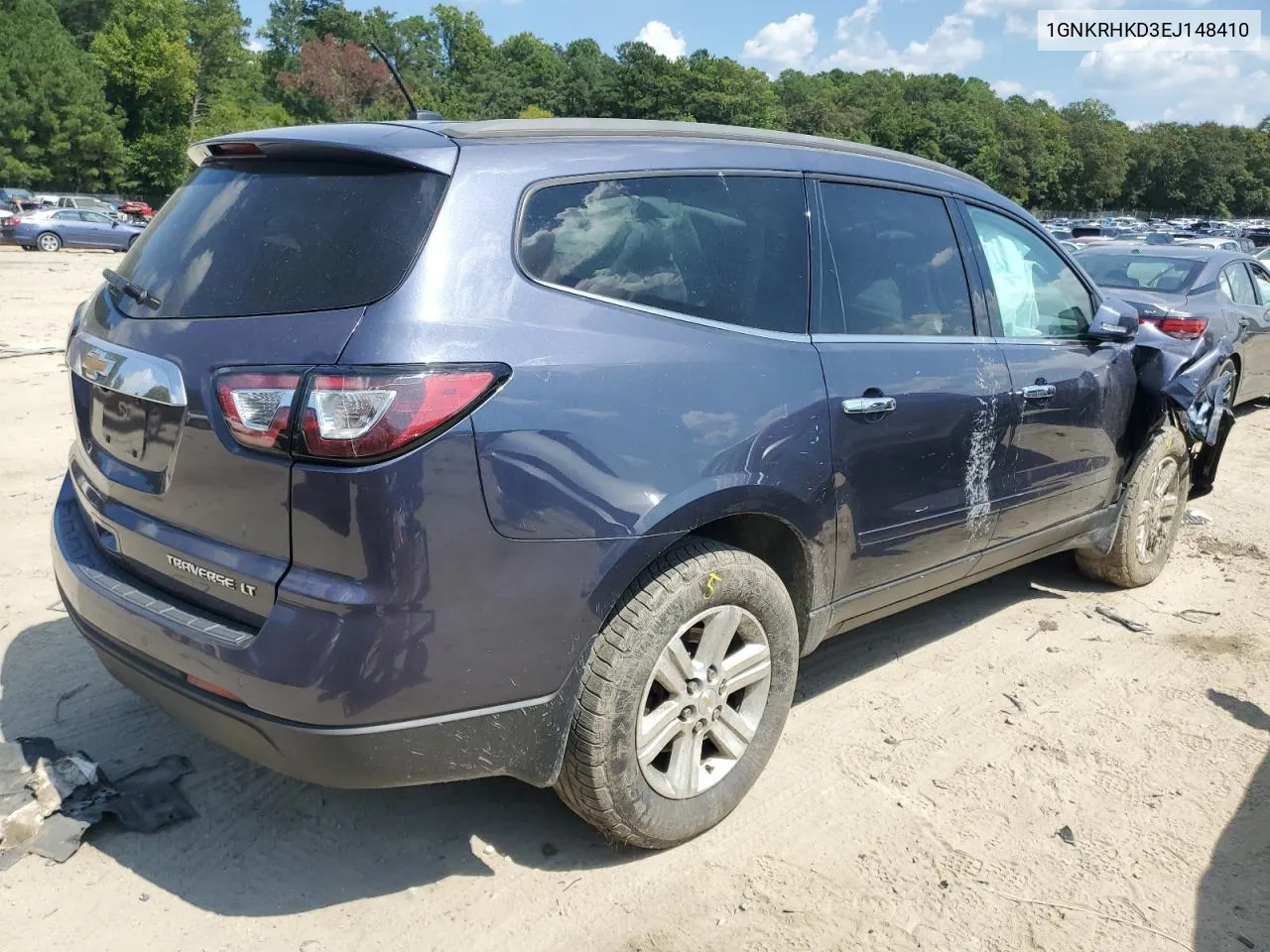 2014 Chevrolet Traverse Lt VIN: 1GNKRHKD3EJ148410 Lot: 68731934