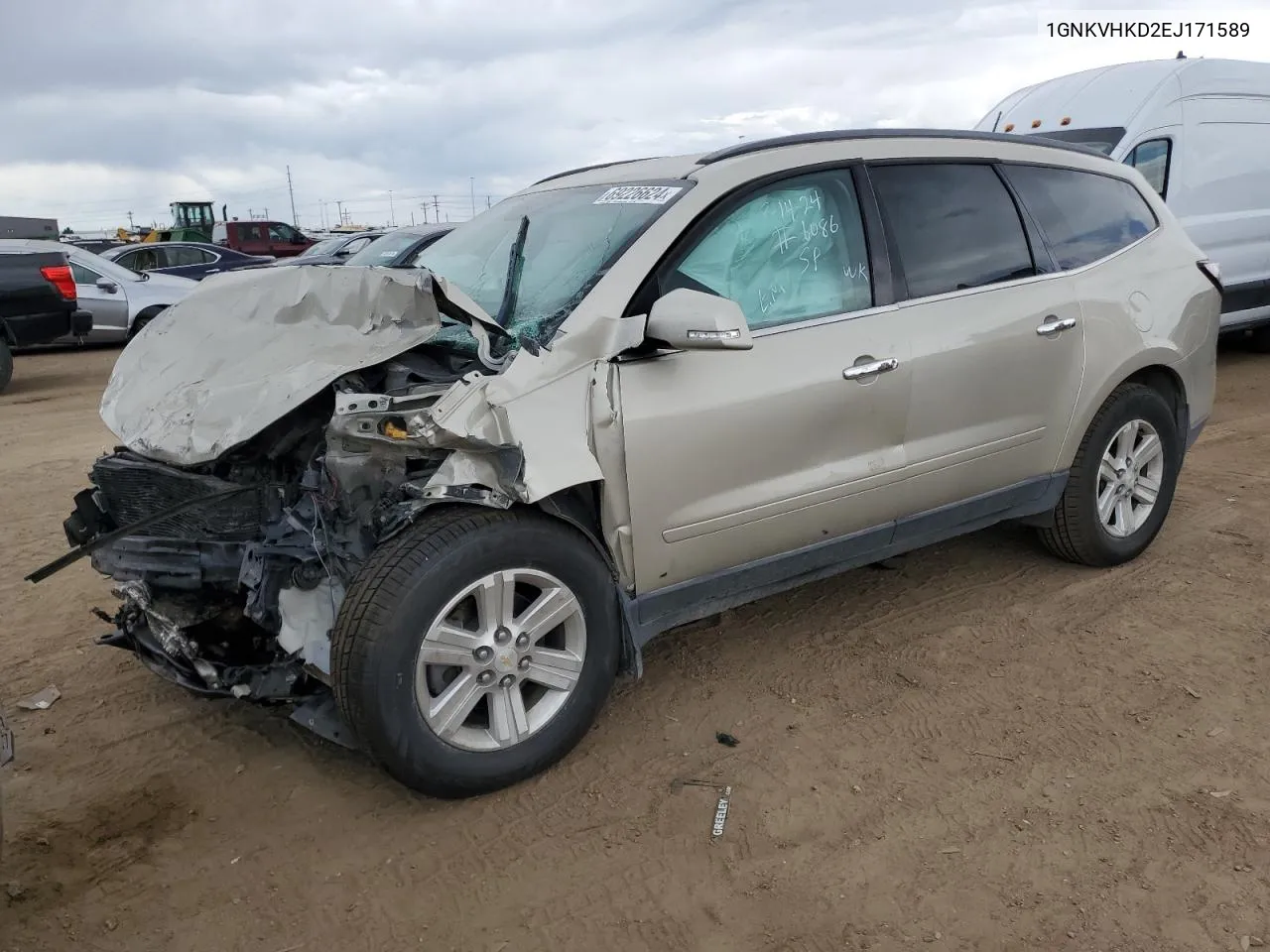 2014 Chevrolet Traverse Lt VIN: 1GNKVHKD2EJ171589 Lot: 69226624