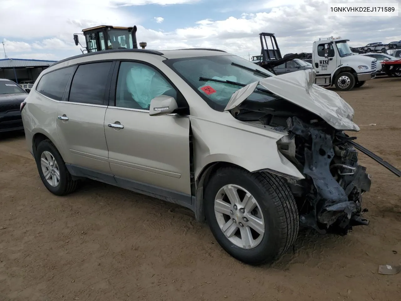 2014 Chevrolet Traverse Lt VIN: 1GNKVHKD2EJ171589 Lot: 69226624