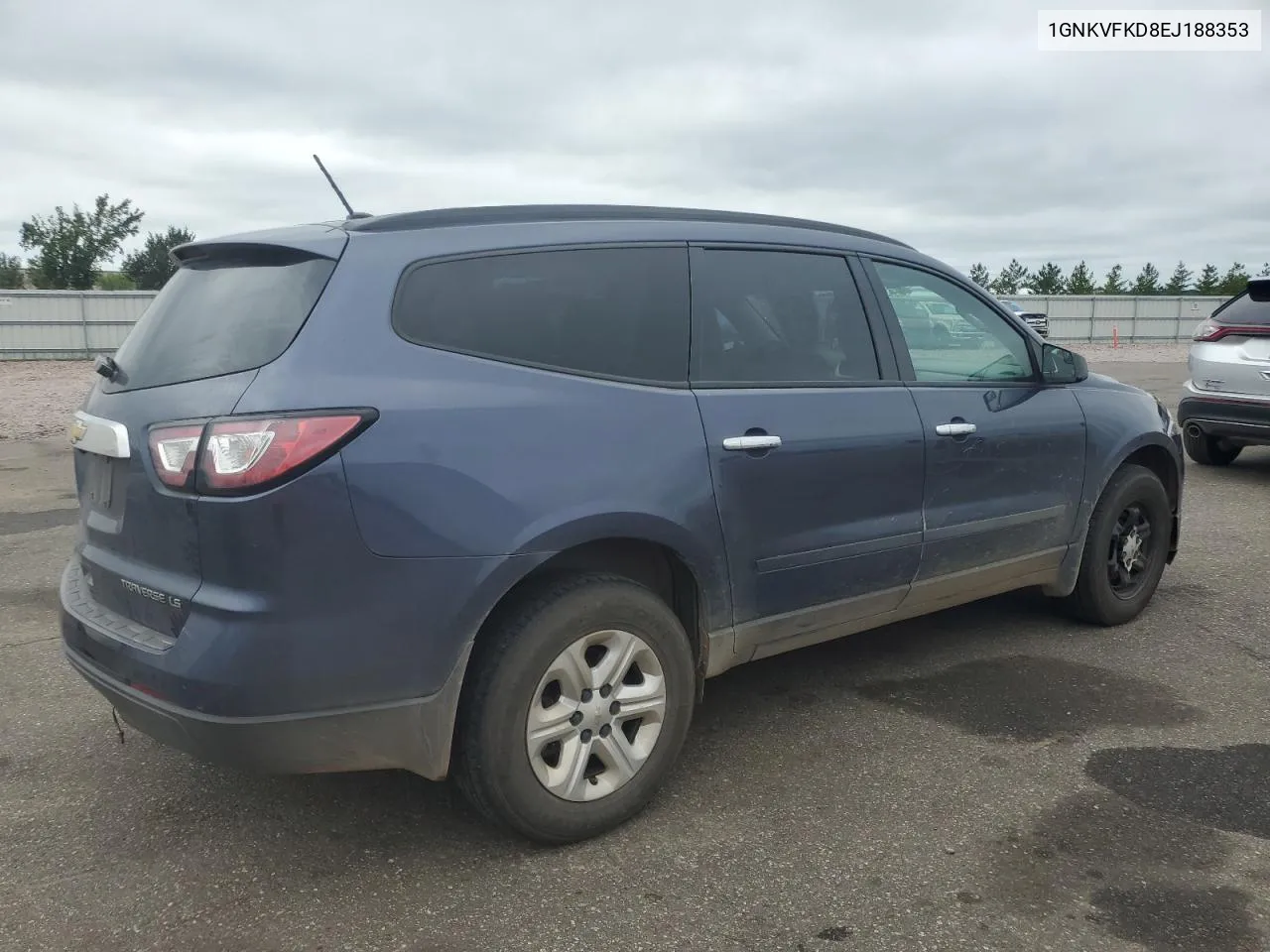 2014 Chevrolet Traverse Ls VIN: 1GNKVFKD8EJ188353 Lot: 69301144