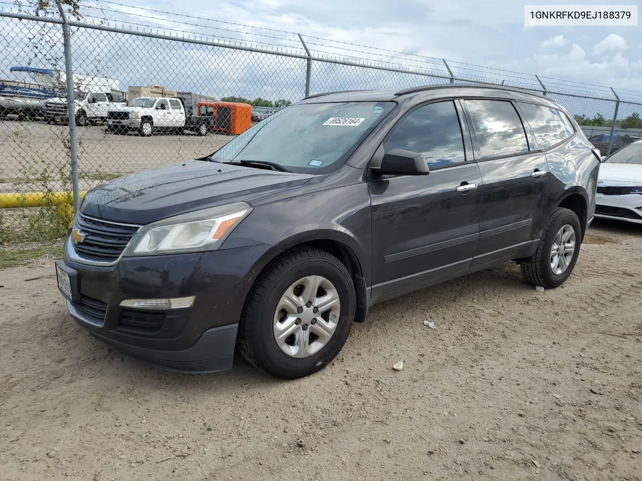 2014 Chevrolet Traverse Ls VIN: 1GNKRFKD9EJ188379 Lot: 69526164