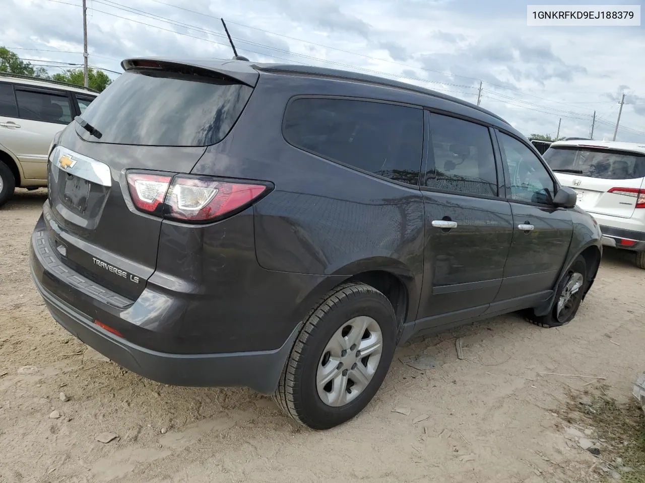 2014 Chevrolet Traverse Ls VIN: 1GNKRFKD9EJ188379 Lot: 69526164