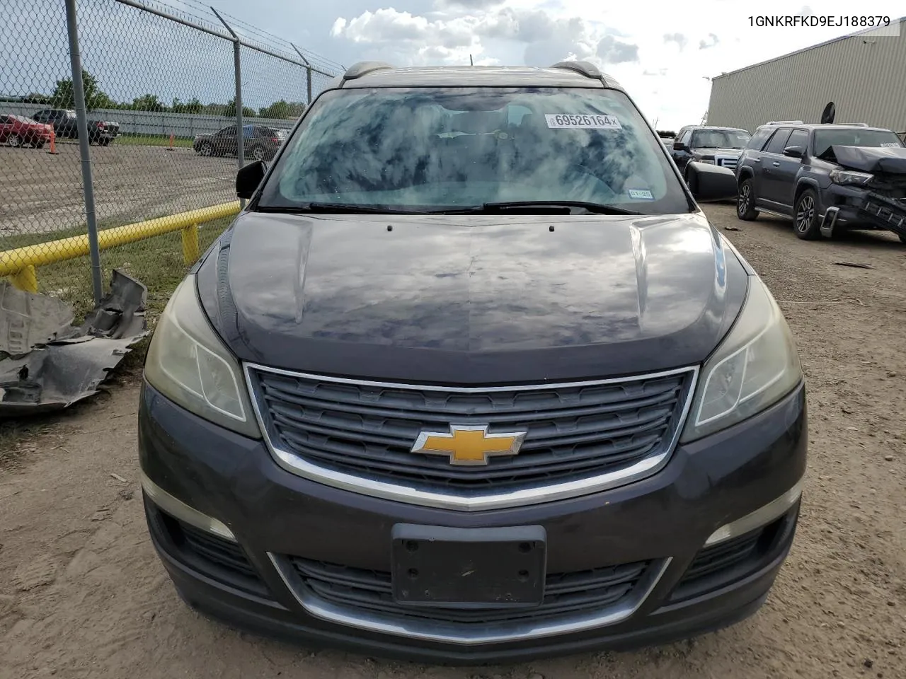 2014 Chevrolet Traverse Ls VIN: 1GNKRFKD9EJ188379 Lot: 69526164