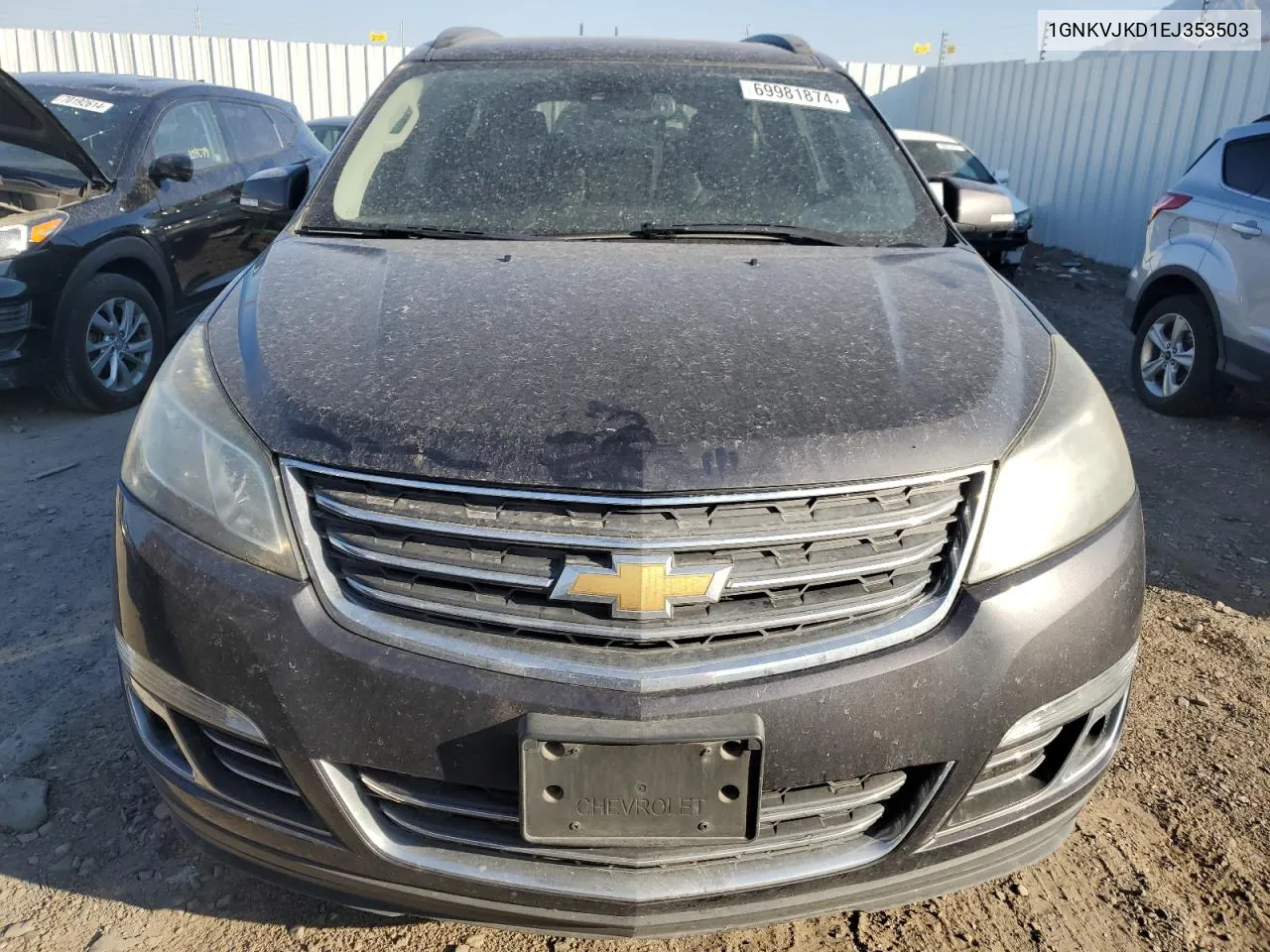 2014 Chevrolet Traverse Ltz VIN: 1GNKVJKD1EJ353503 Lot: 69981874