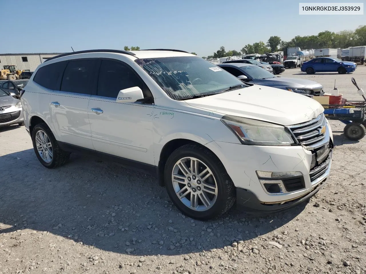 2014 Chevrolet Traverse Lt VIN: 1GNKRGKD3EJ353929 Lot: 70426954