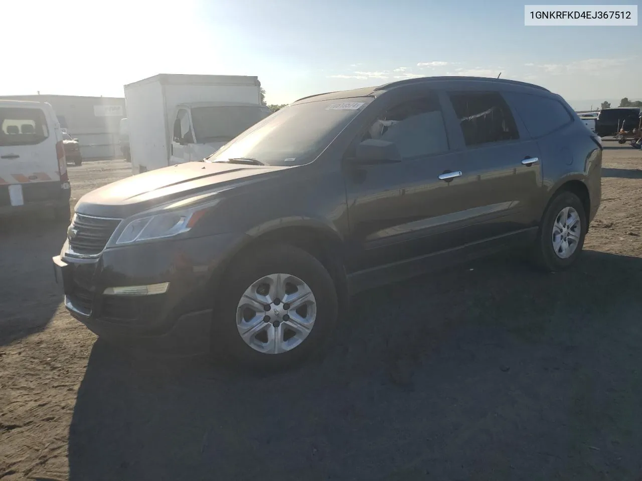 2014 Chevrolet Traverse Ls VIN: 1GNKRFKD4EJ367512 Lot: 70810574