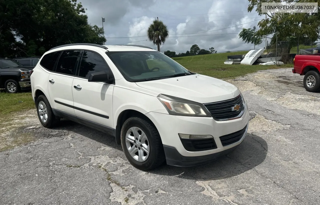 2014 Chevrolet Traverse Ls VIN: 1GNKRFED6EJ367037 Lot: 71024104