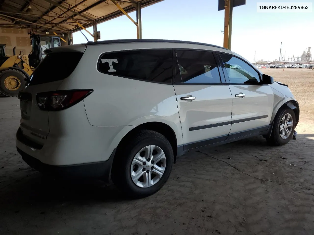 2014 Chevrolet Traverse Ls VIN: 1GNKRFKD4EJ289863 Lot: 71051004