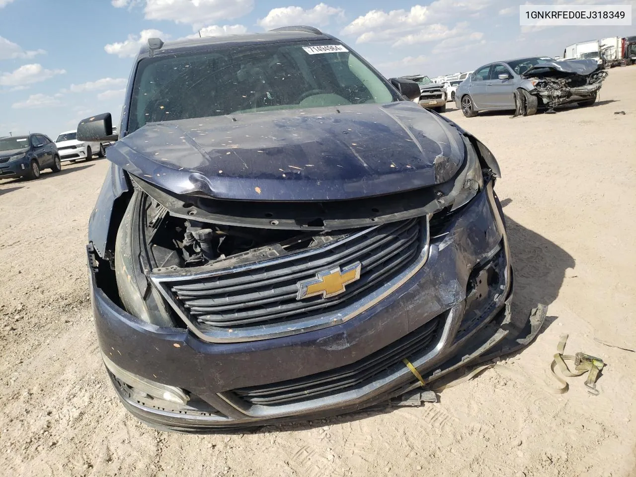 1GNKRFED0EJ318349 2014 Chevrolet Traverse Ls